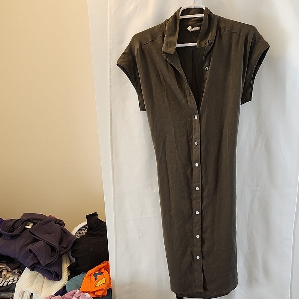 Japna Olive Midi Dress